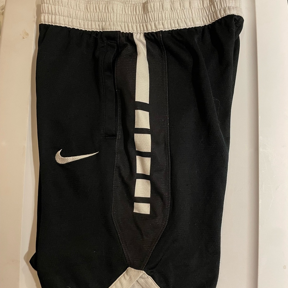 Nike Dry-Fit Kids Black and White Shorts